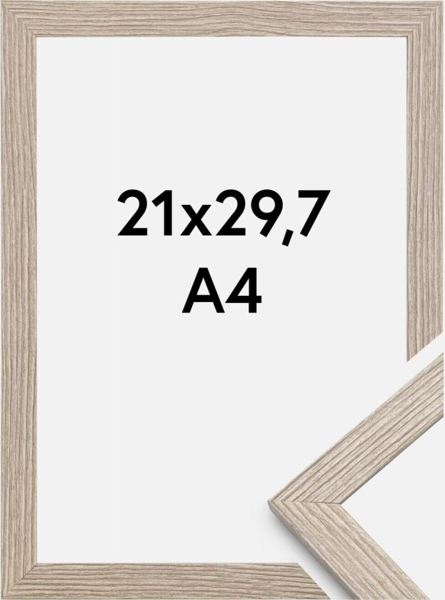 Ramme Stilren Akrylglass Greige Oak 21x29,7 Cm (A4)