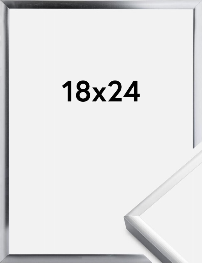 Ramme Poster Aluminum Silver 18x24 Cm