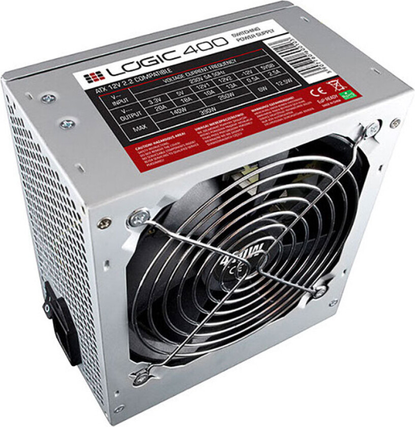 ModeCom 400 Strømforsyning (PSU) - 400 Watt - 120 mm - 80 Plus