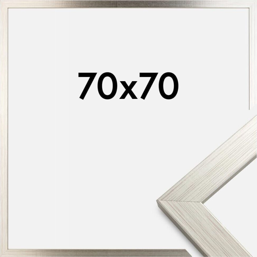 Ramme Silver Wood 70x70 Cm