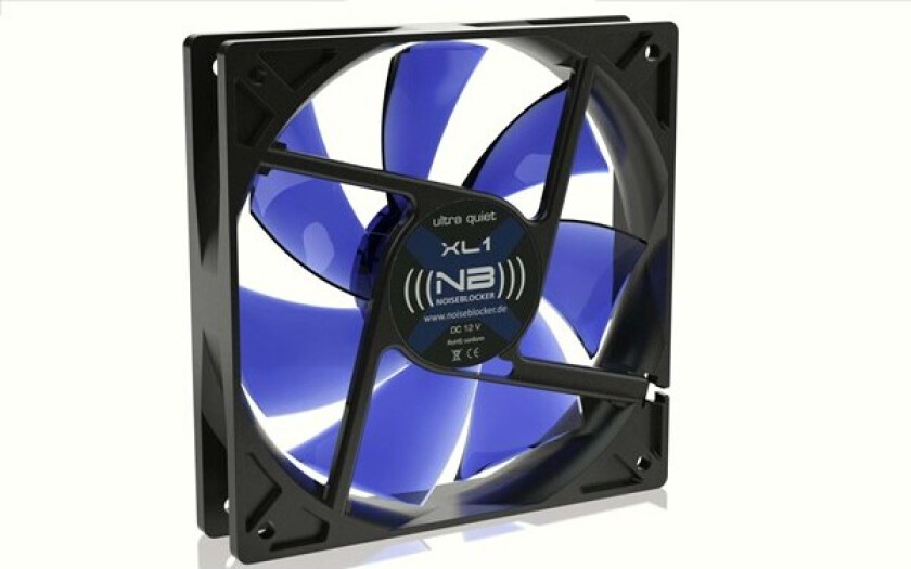 BlackSilentFan XL-P - Kabinettvifte - 120mm - Svart - 31 dBA