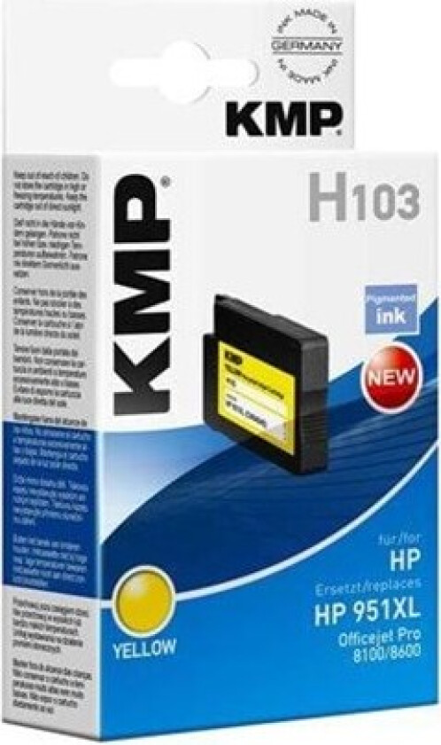 H103 Ink Yellow - Blekkpatron Yellow