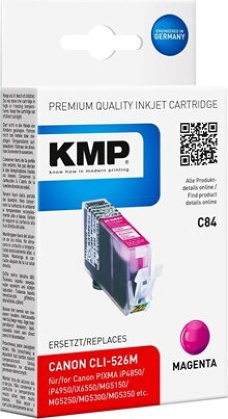 C84 / 1515.0006 / Alternative to Canon CLI-526M Magenta Ink - Blekkpatron Rød