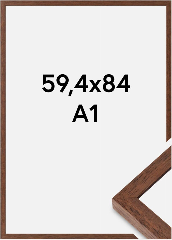 Ramme Hermes Akrylglass Teak 59,4x84 Cm (A1)