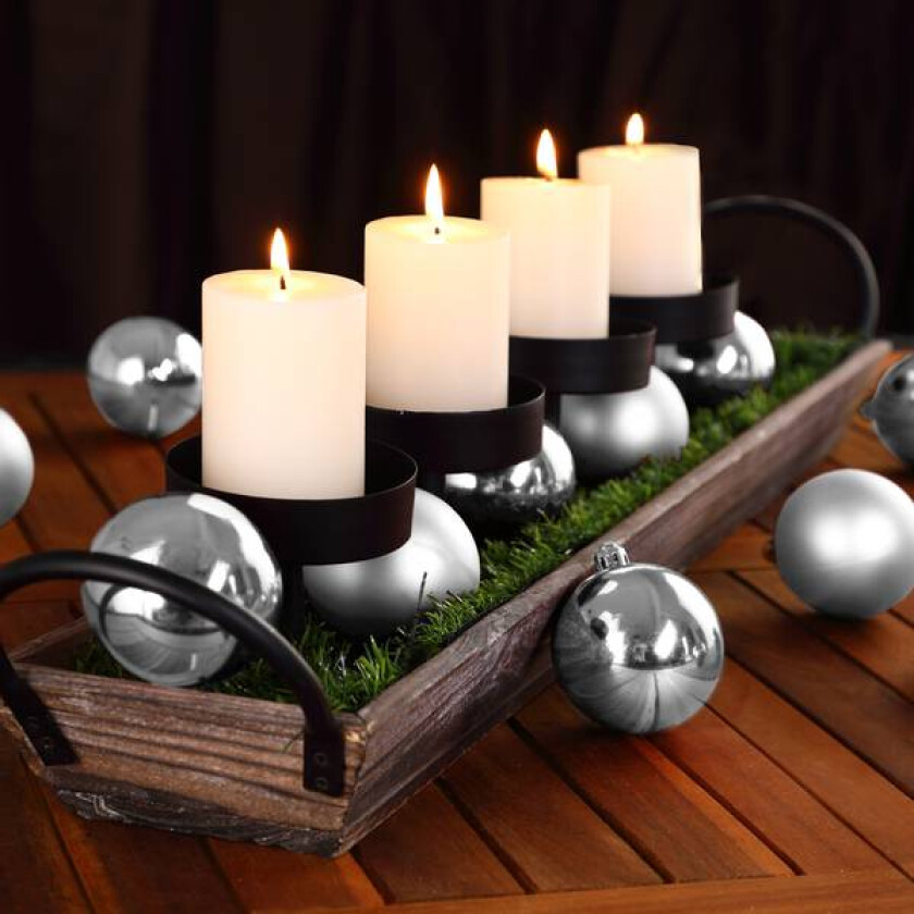 Juletrekuler 54 stk - sølv