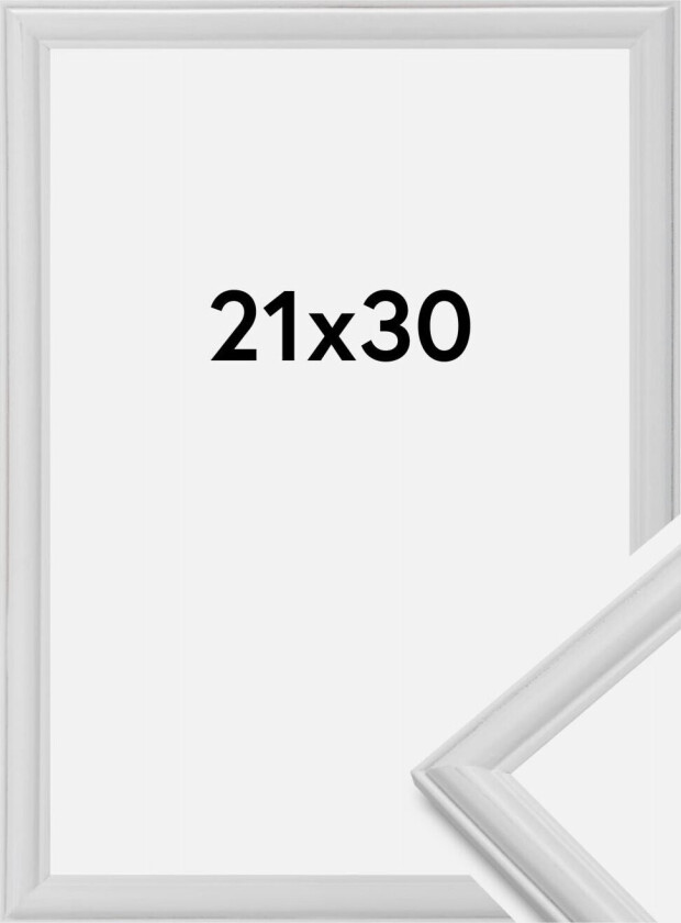 Ramme Line Hvit 21x30 Cm
