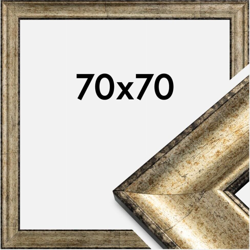 Ramme Saltsjöbaden Akrylglass Antikk Gull 70x70 Cm