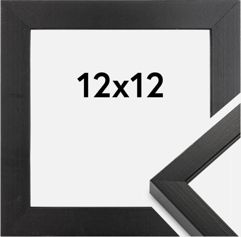Ramme Amanda Box Svart 12x12 Cm