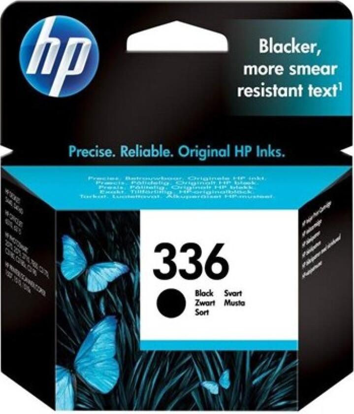 336 / C9362EE Black Ink - Blekkpatron Svart