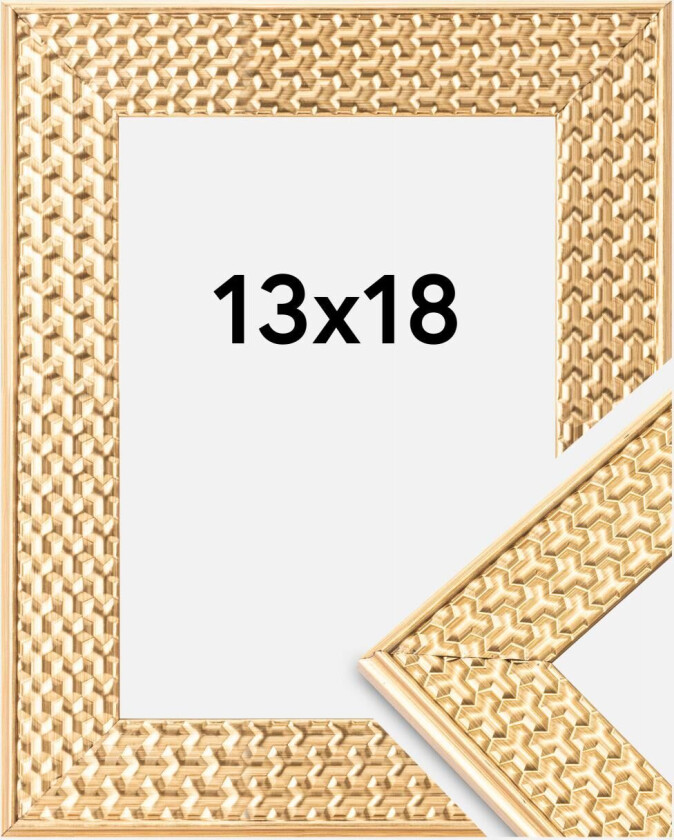 Ramme Grace Akrylglass Gull 13x18 Cm