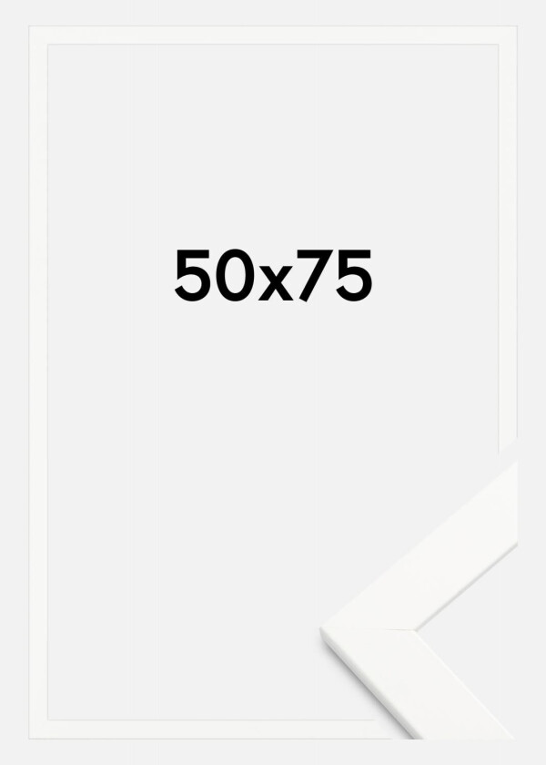 Ramme Trendline Akrylglass Hvit 50x75 Cm