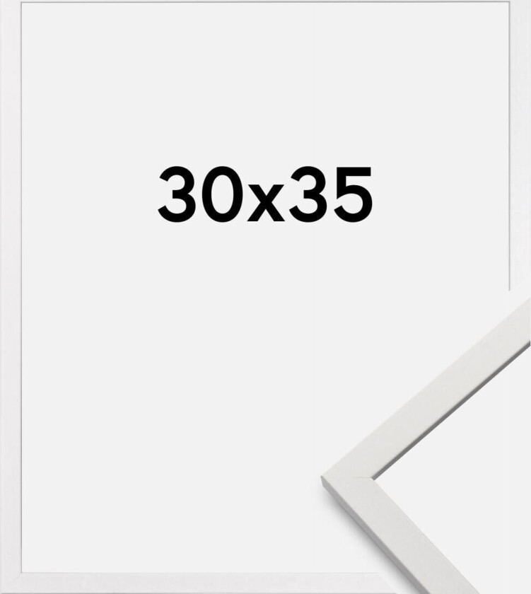 Ramme Edsbyn Akrylglass Hvit 30x35 Cm
