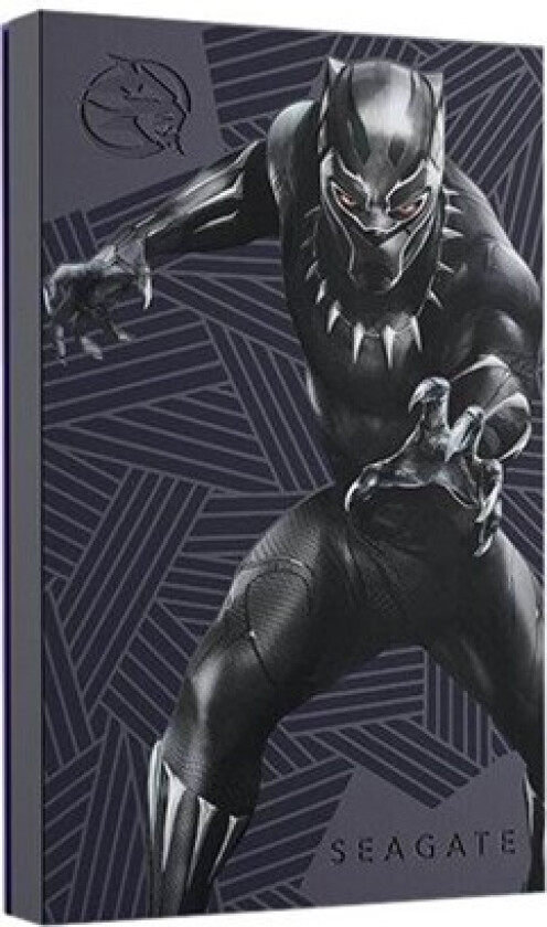 Firecuda - Black Panther - Ekstern Harddisk - 2TB - Svart