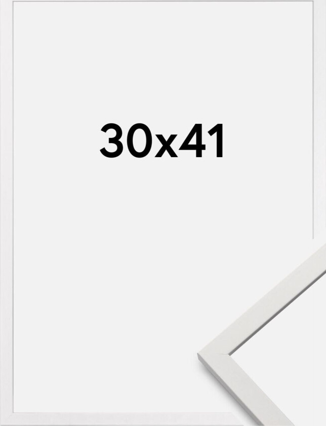 Ramme Edsbyn Akrylglass Hvit 30x41 Cm