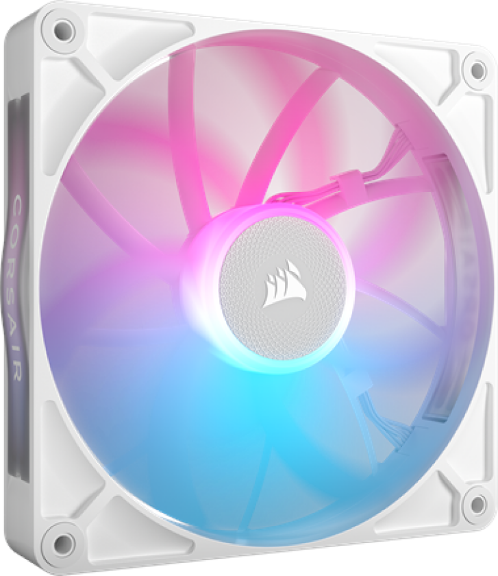 iCUE LINK RX140 RGB - Kabinettvifte - 140mm - Hvit med RGB-lys - 36 dBA