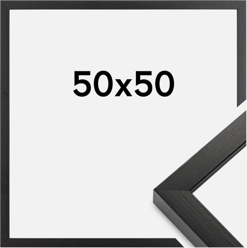 Ramme Amanda Box Svart 50x50 Cm