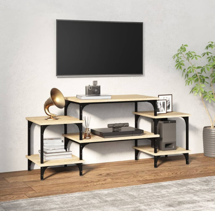 TV-benk sonoma eik 117x35x52 cm konstruert tre