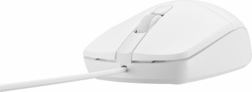 Ruff 2 - mouse - USB - white - Mus - Optisk - 3 knapper - Hvit