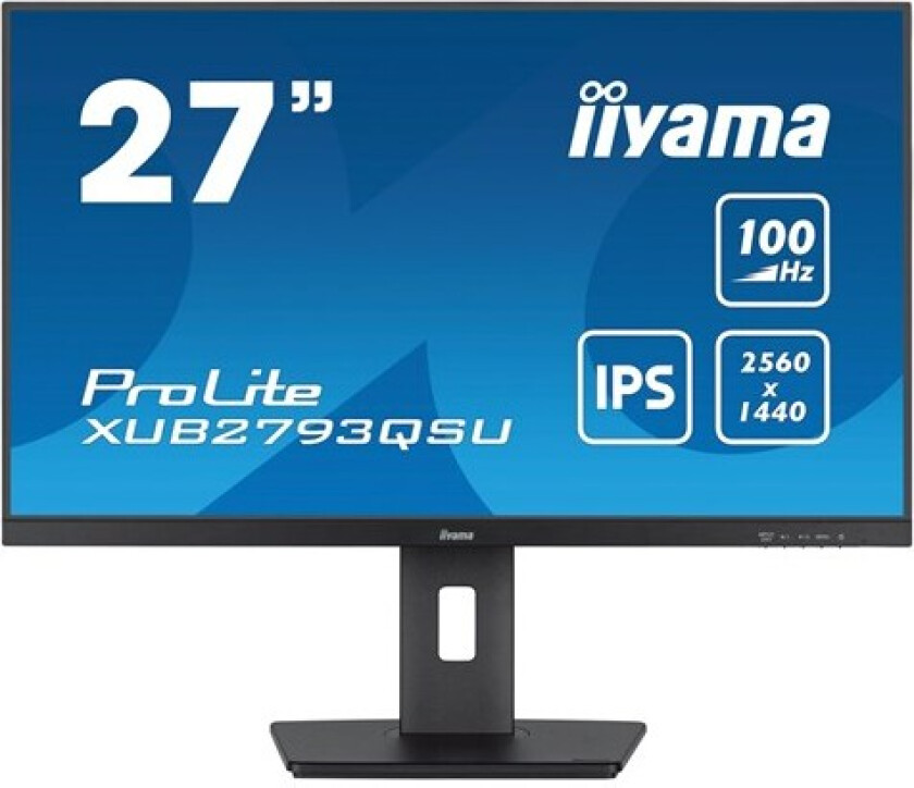 27" iiyama ProLite XUB2793QSU-B6 - LED monitor - QHD - 27" - 1 ms - Skjerm