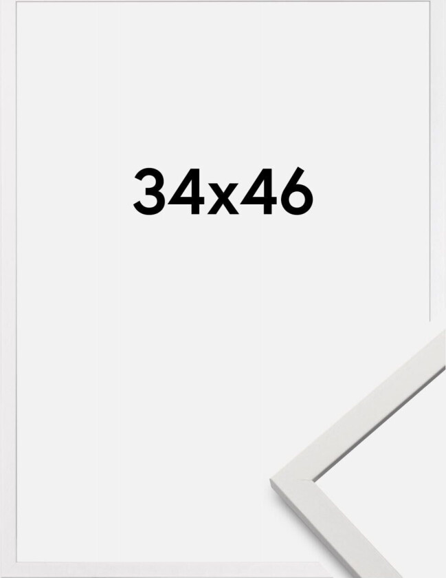 Ramme Edsbyn Akrylglass Hvit 34x46 Cm