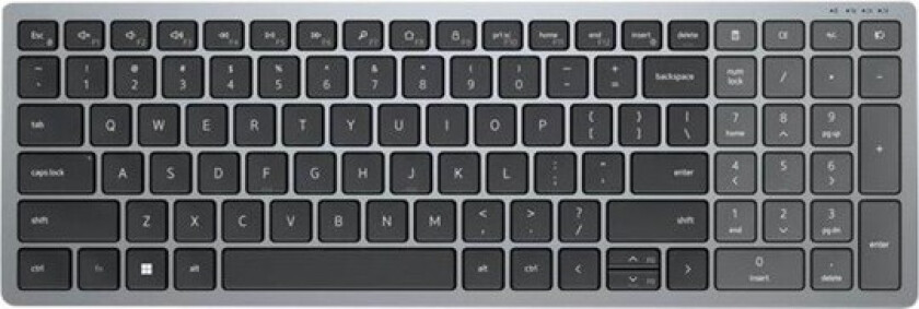 KB740 - keyboard - compact multi device - AZERTY - French - titan grey - Tastatur - Fransk - Grå