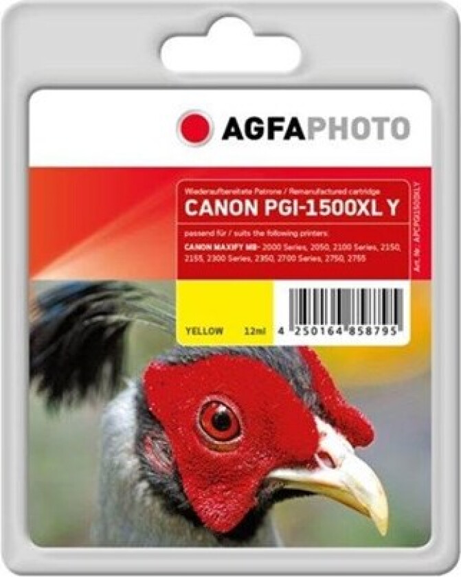 Photo - XL - yellow - compatible - remanufactured - ink cartridge - Blekkpatron Yellow