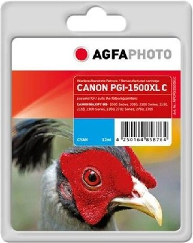 Photo - XL - cyan - compatible - remanufactured - ink cartridge - Blekkpatron Blå