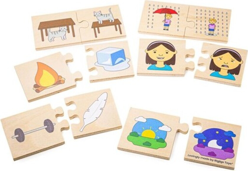 Wooden Jigsaw Puzzle Opposites 32pcs. Tre