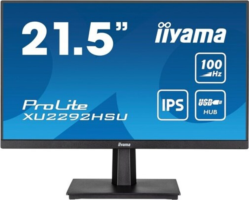 22" iiyama ProLite XU2292HSU-B6 - LED monitor - Full HD (1080p) - 22" - 1 ms - Skjerm