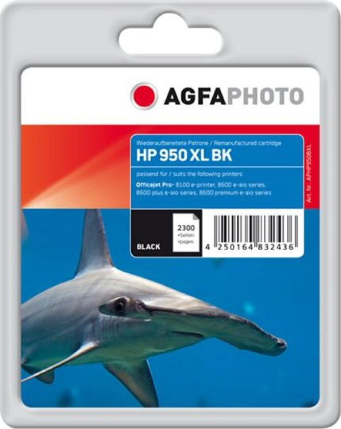 AgfaPhoto - black - compatible - ink cartridge (alternative for: HP 950XL) - Blekkpatron Svart