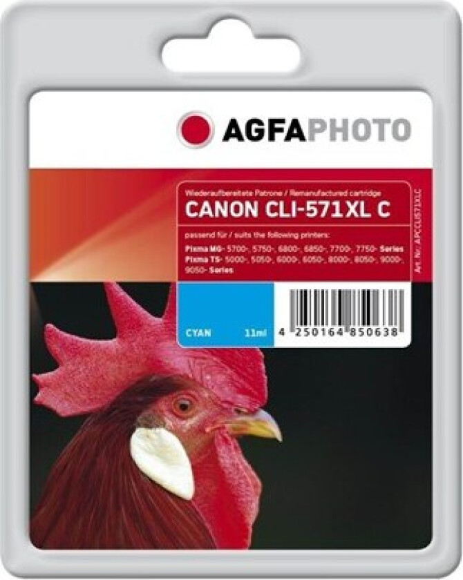 Photo - cyan - compatible - remanufactured - ink cartridge - Blekkpatron Blå