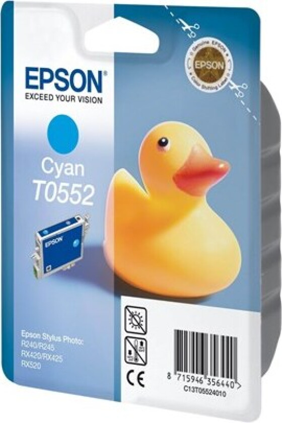 T0552 - cyan - original - ink cartridge - Blekkpatron Blå