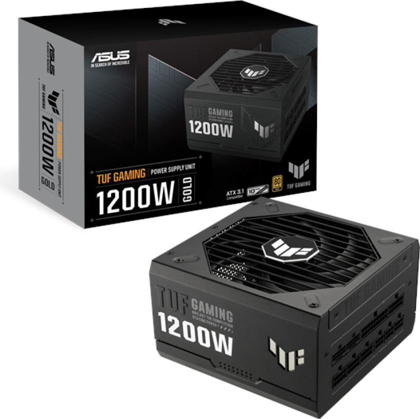 TUF GAMING 1200G - ATX 3.0 Strømforsyning (PSU) - 1200 Watt - 135 mm - 80 Plus Gold sertifisert