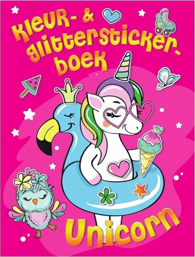 Color & Glitter Sticker Book Unicorn