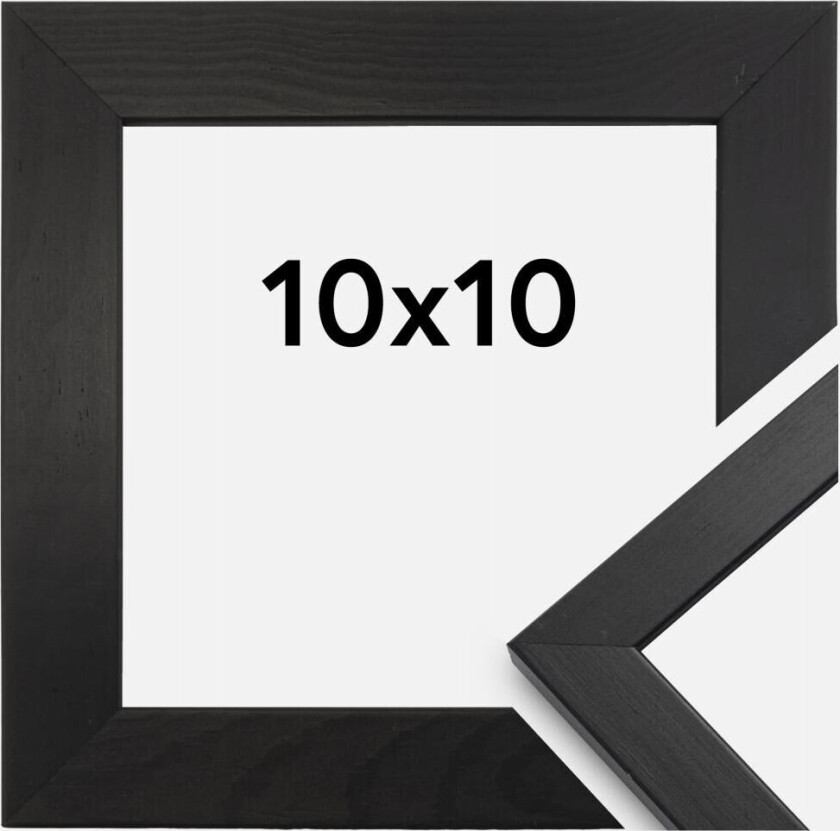 Ramme Stilren Svart 10x10 Cm