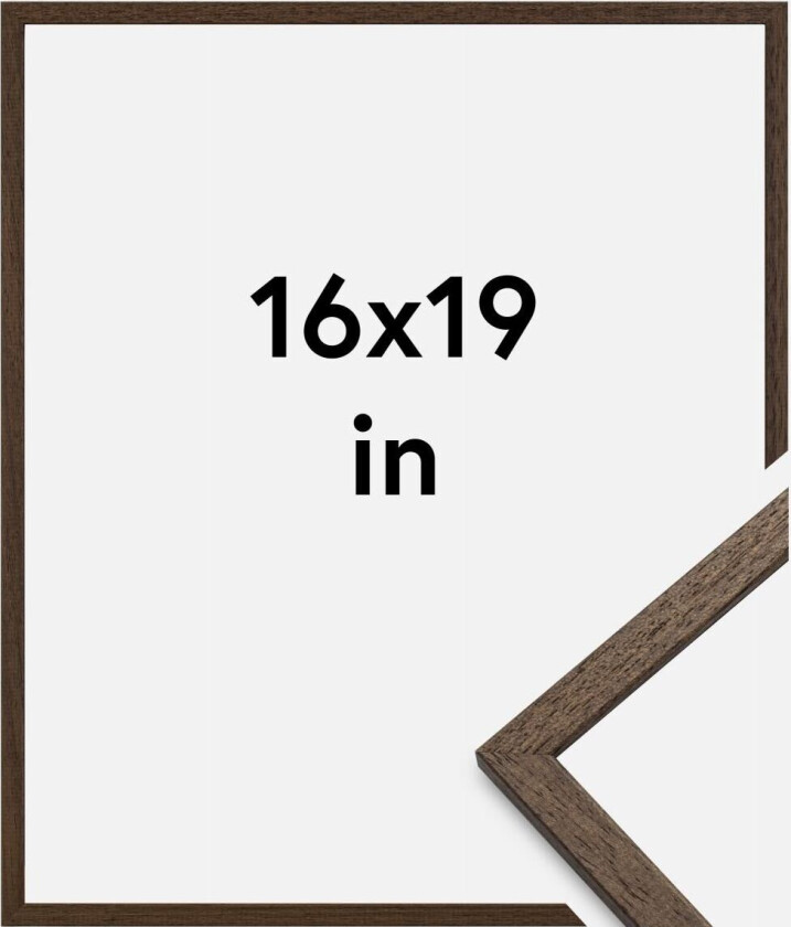 Ramme Edsbyn Akrylglass Valnøtt 16x19 Inches (40,64x48,26 Cm)