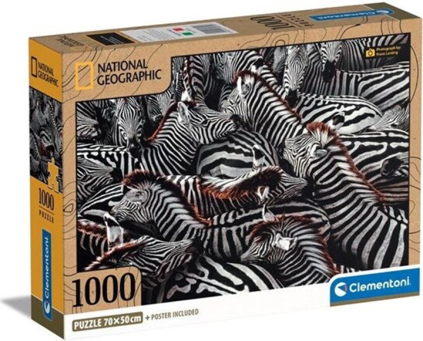 Jigsaw Puzzle National Geographics - Zebra 1000 pcs. Gulv