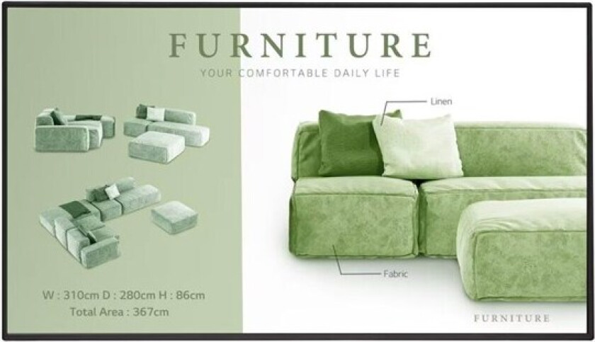 Bilde av 55UM5N-H UM5N-H Series - 55" with Integrated Pro:Idiom LED-backlit LCD display - 4K - for digital signage