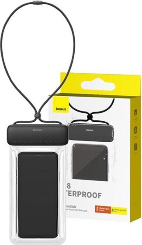 Waterproof phone case AquaGlide (black)