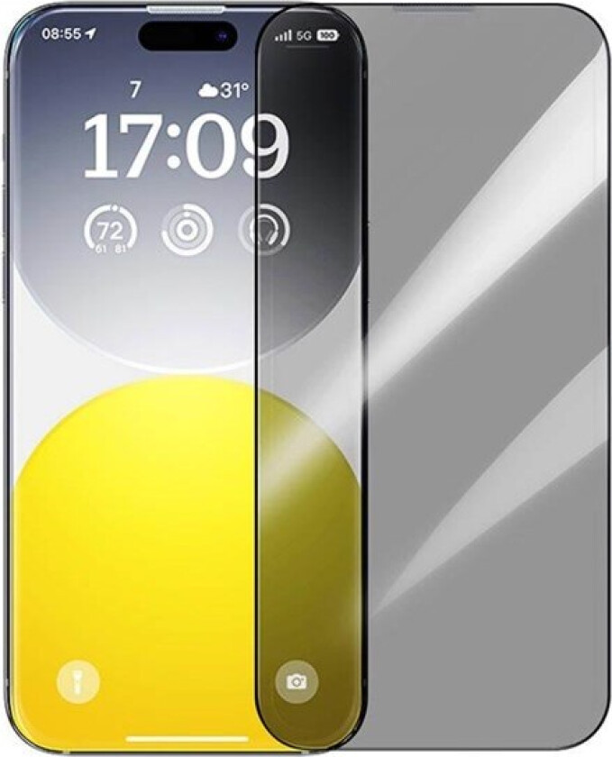 Privacy Protection Tempered Glass Sapphire iPhone 15 Pro