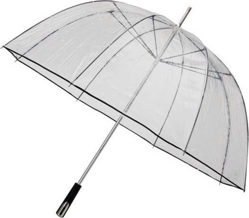 Falcone dome umbrella manual opening 111 cm transparent/black