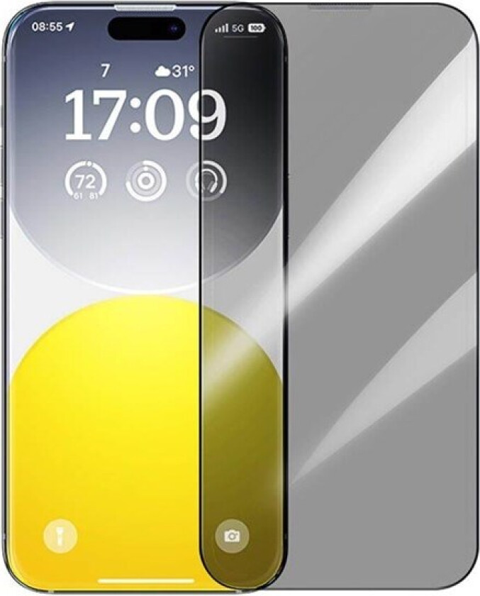 Privacy Protection Tempered Glass Diamond iPhone 15 Pro
