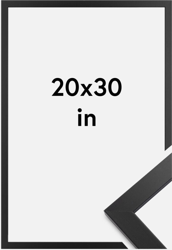 Ramme Black Wood Akrylglass 20x30 Inches (50,8x76,2 Cm)