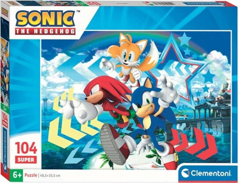 Jigsaw Puzzle Super Sonic 104pcs. Gulv