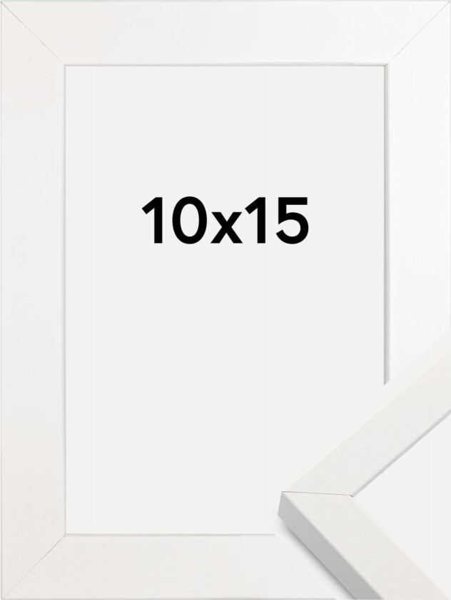 Ramme Amanda Box Hvit 10x15 Cm