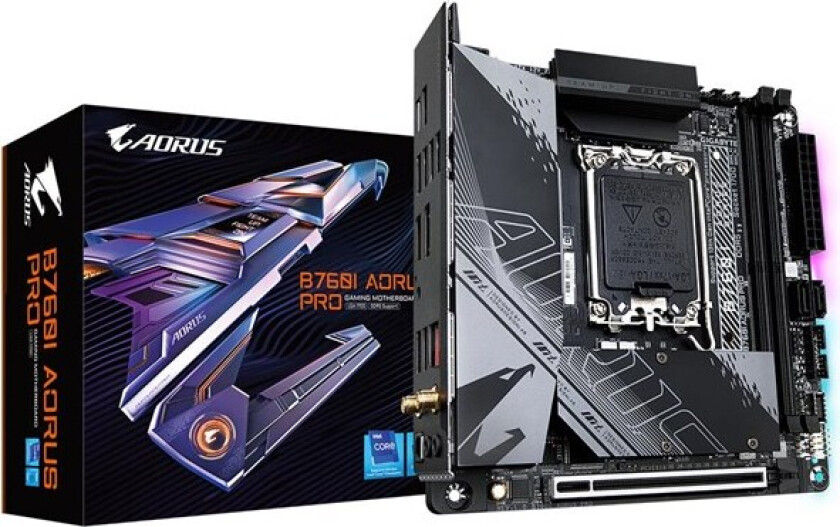 B760I AORUS PRO Hovedkort - Intel B760 - Intel LGA1700 socket - DDR5 RAM - Mini-ITX