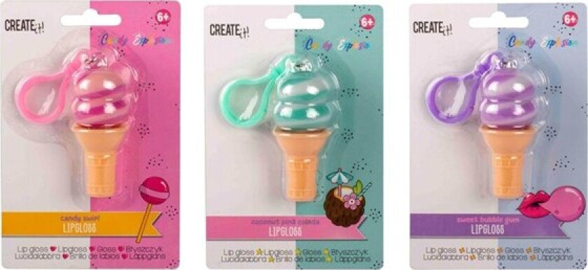 Create It! Candy Explosion Lip Gloss Ice Cream Key