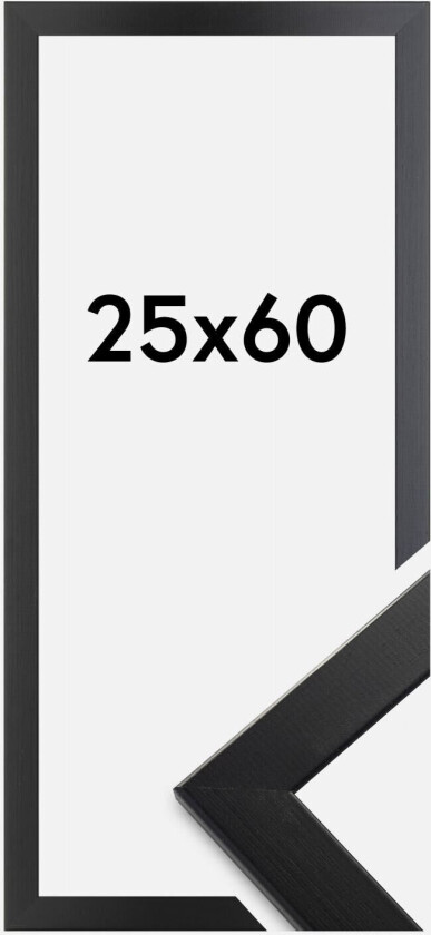 Ramme Trendline Akrylglass Svart 25x60 Cm