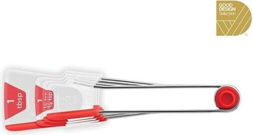 Bilde av Levoons Red/Clear Måleskje