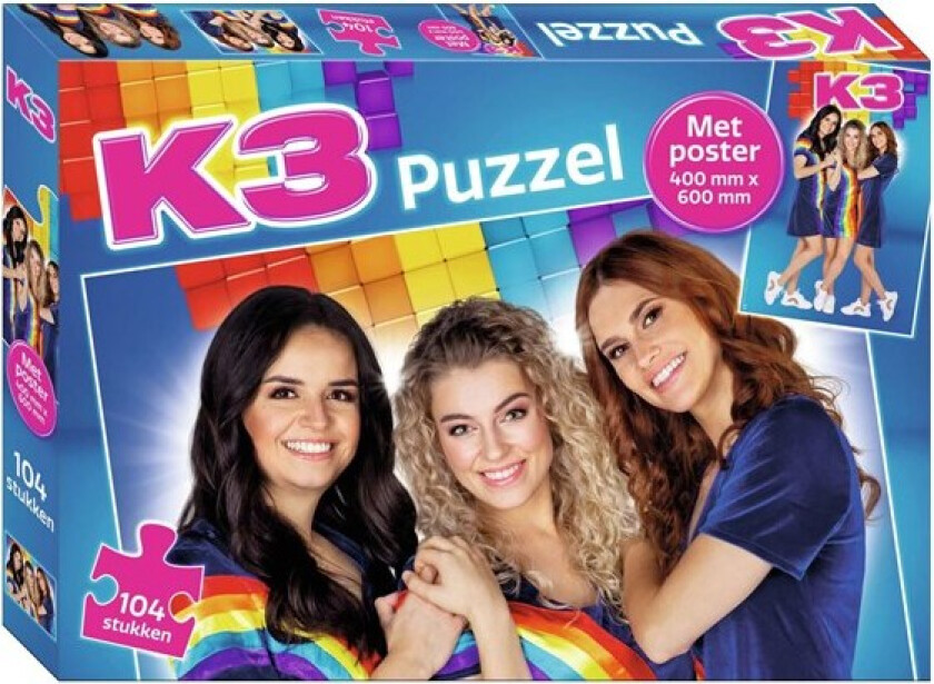 K3 Puzzle with Poster 104pcs. Gulv